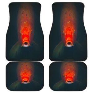 Koi Fish 3d Dark Theme Car Floor Mats