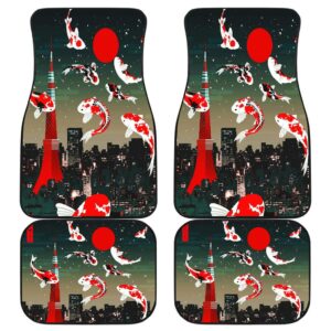 Koi Fish Front And Back Car Mats
