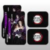 Kokushibou Car Floor Mats Custom Demon Slayer Anime Gifts Idea For Fans