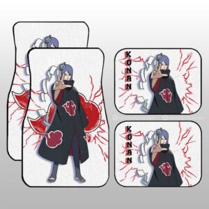 Konan Car Floor Mats Custom Naruto Anime Gifts For Fans