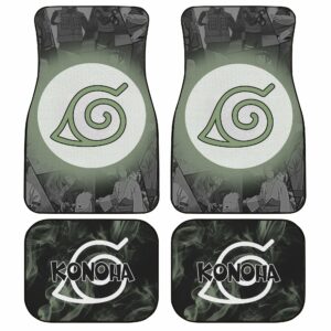 Konohagakure Car Floor Mats Custom Anime Naruto Konoha Car Accessories