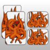 Kurama Car Floor Mats Custom Gifts For Naruto Anime Fans