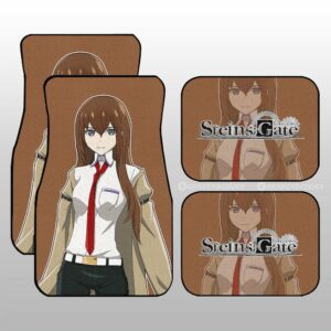 Kurisu Makise Car Floor Mats Custom Main Hero Steins;Gate Anime Car Accessories