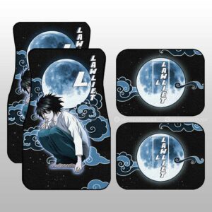 L Lawliet Car Floor Mats Custom Death Note Anime Car Accessories