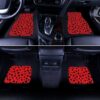 Ladybug Red Black Car Floor Mats Custom Printed Car Accessories