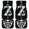 Legend Of Zelda Black & White Logo Car Floor Mats 191024