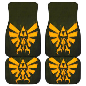 Legend Of Zelda Yellow Logo Car Floor Mats 191024