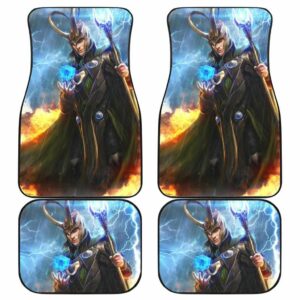 Loki Thunder Thor Marvel Car Floor Mats 191024