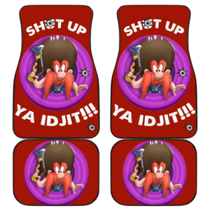 Looney Tunes Car Floor Mats World Of Mayhem Yosemite Shut Up Now Bullet Sign 191209