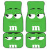 M&M Green Chocolate Car Floor Mats 191024