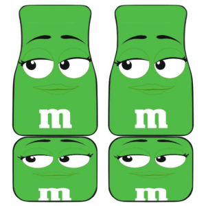 M&M Green Chocolate Car Floor Mats 191024