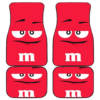 M&M Red Chocolate Car Floor Mats 191024