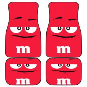 M&M Red Chocolate Car Floor Mats