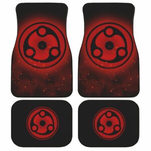 Madara Mangekyou Car Floor Mats Custom Sharingan Anime Naruto Car Accessories