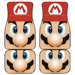 Mario Face in Game Car Floor Mats 191026
