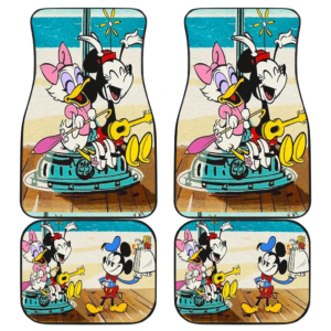 Mickey Daisy Minnie On Beach Mickey Car Floor Mats UBC042702