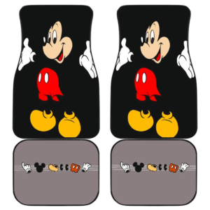 Mickey Items Black Car Floor Mats UBC042703