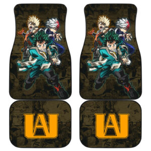 Midoriya Izuku Katsuki Bakugo And Shoto Todoroki My Hero Academia Car Floor Mats Anime Car Accessories