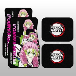 Mitsuri Kanroji Car Floor Mats Custom Demon Slayer Anime Gifts Idea For Fans