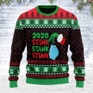 2020 Stink Stank Stunk The Grinch Ugly Christmas Sweater