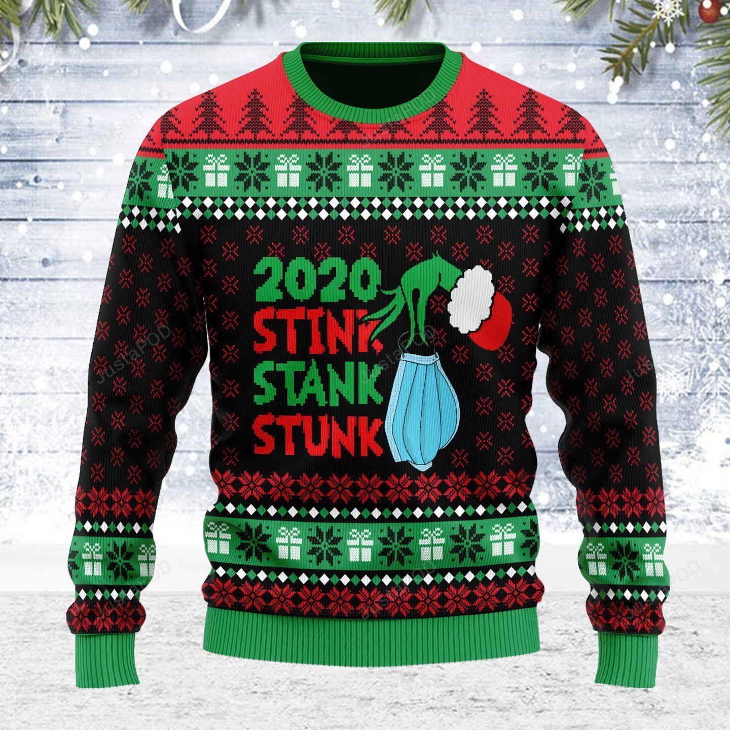 2020 Stink Stank Stunk The Grinch Ugly Christmas Sweater 2020 Stink Stank Stunk The Grinch Ugly Christmas Sweater