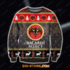 3D All Over Print Bacardi Select Rum Wine Ugly Christmas Sweater