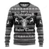 3D Antichristmas Satan Claus Ugly Christmas Sweater Sweatshirt Apparel