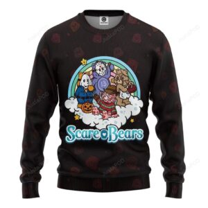 3D Care Bears Halloween Sweatshirt Ugly Sweater