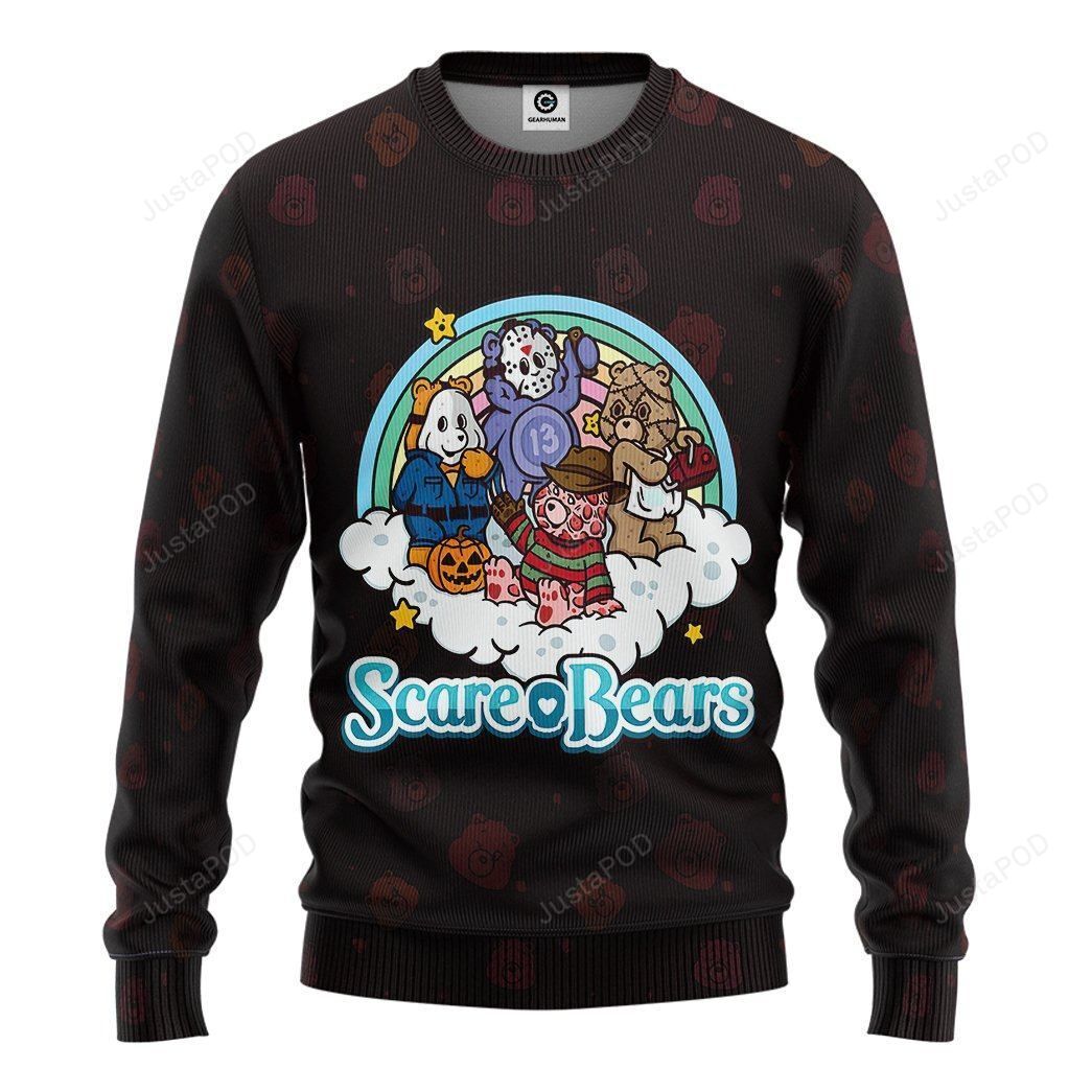 3D Care Bears Halloween Sweatshirt Ugly Sweater 3D Care Bears Halloween Sweatshirt Ugly Sweater