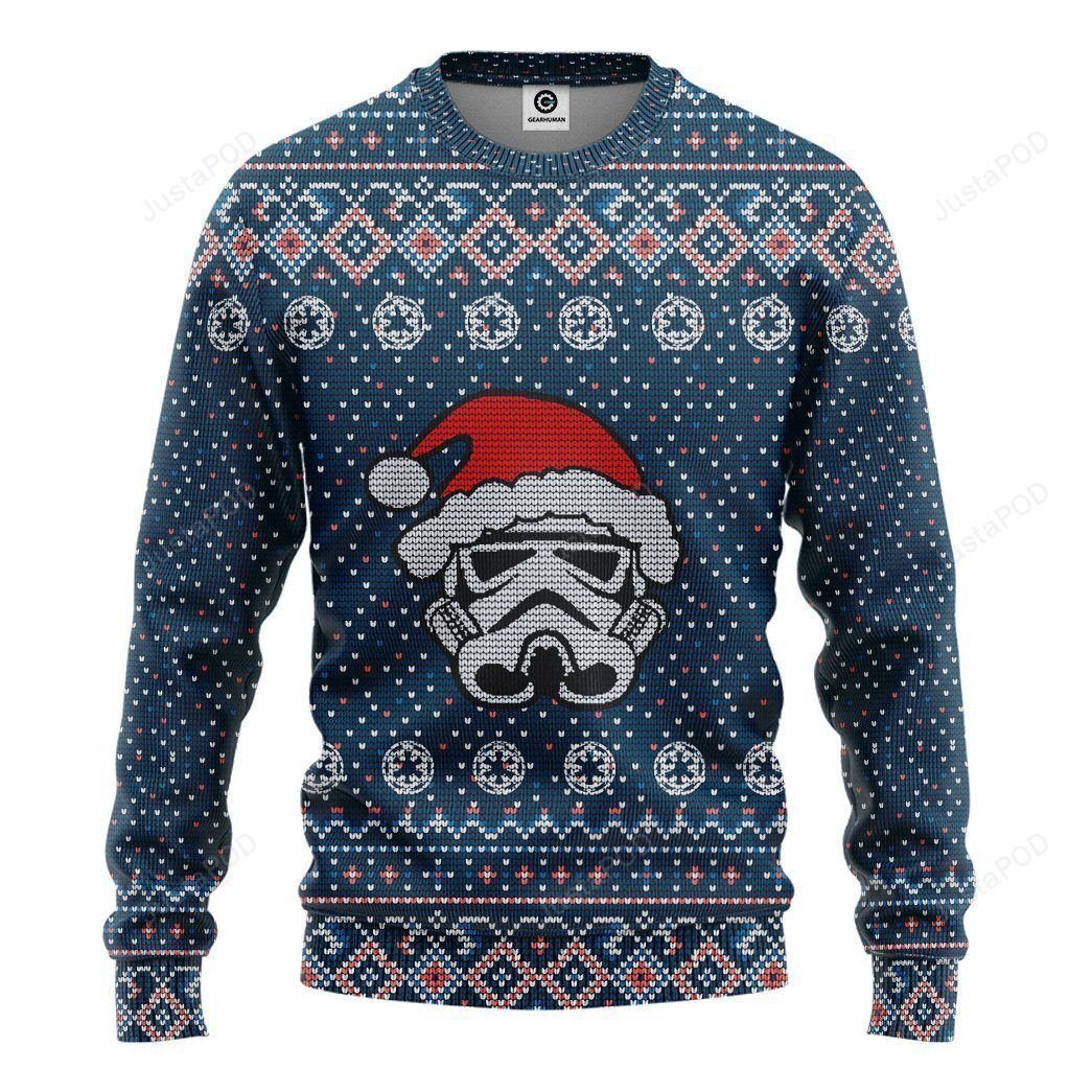 3D Ugly Christmas Mask Santa Red Sweatshirt Ugly Sweater 3D Ugly Christmas Mask Santa Red Sweatshirt Ugly Sweater