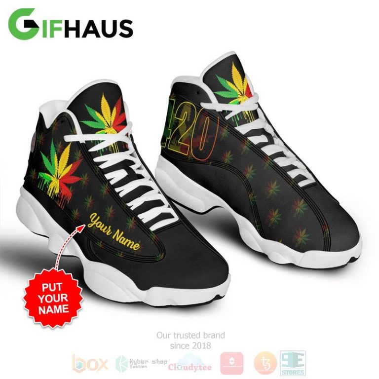 420-Cannabis-Culture-Custom-Name-Air-Jordan-13-Shoes-2
