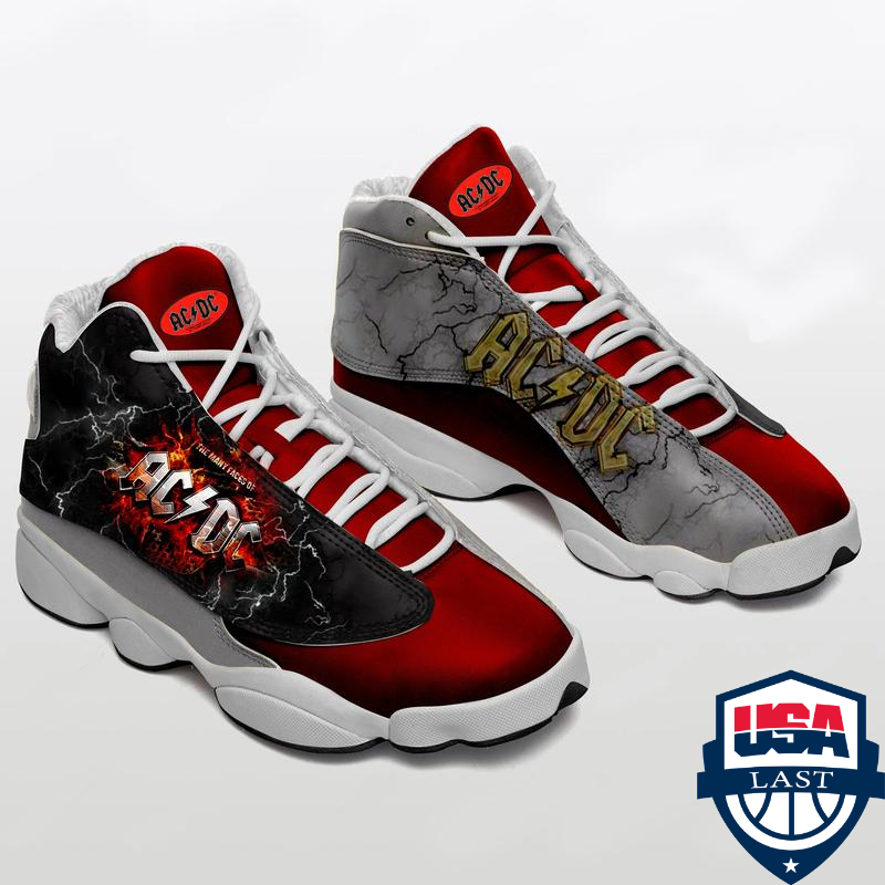 Ac Dc Rock Band Ver 1 Air Jordan 13 Sneaker Ac Dc Rock Band Ver 1 Air Jordan 13 Sneaker