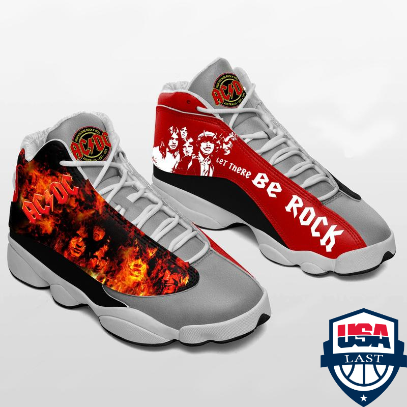 Ac Dc Rock Band Ver 2 Air Jordan 13 Sneaker Ac Dc Rock Band Ver 2 Air Jordan 13 Sneaker