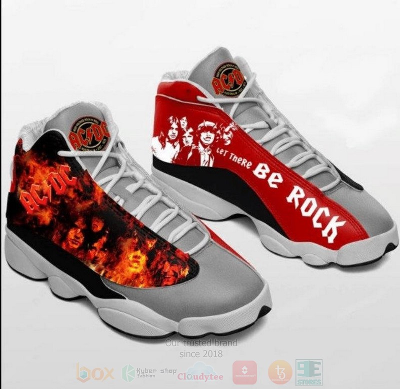 Acdc Rock Music Band Fire Air Jordan 13 Shoes Acdc Rock Music Band Fire Air Jordan 13 Shoes