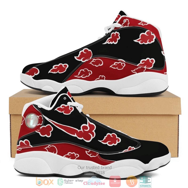 Akatsuki Cloud Anime Air Jordan 13 Sneaker Shoes Akatsuki Cloud Anime Air Jordan 13 Sneaker Shoes