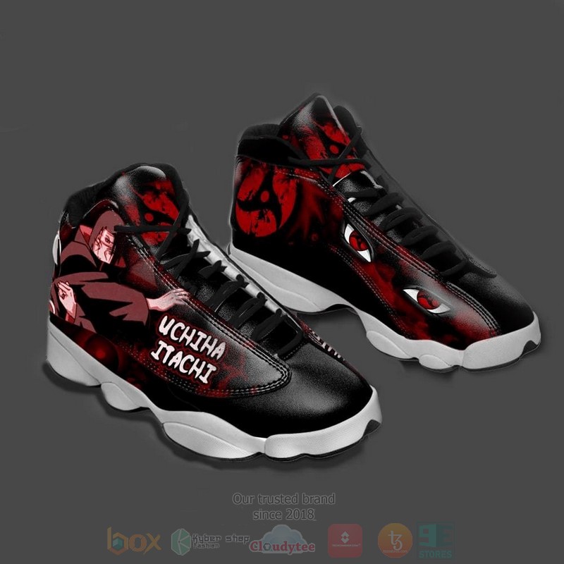 Akatsuki Itachi Sharingan Eyes Naruto Anime Air Jordan 13 Shoes Akatsuki Itachi Sharingan Eyes Naruto Anime Air Jordan 13 Shoes