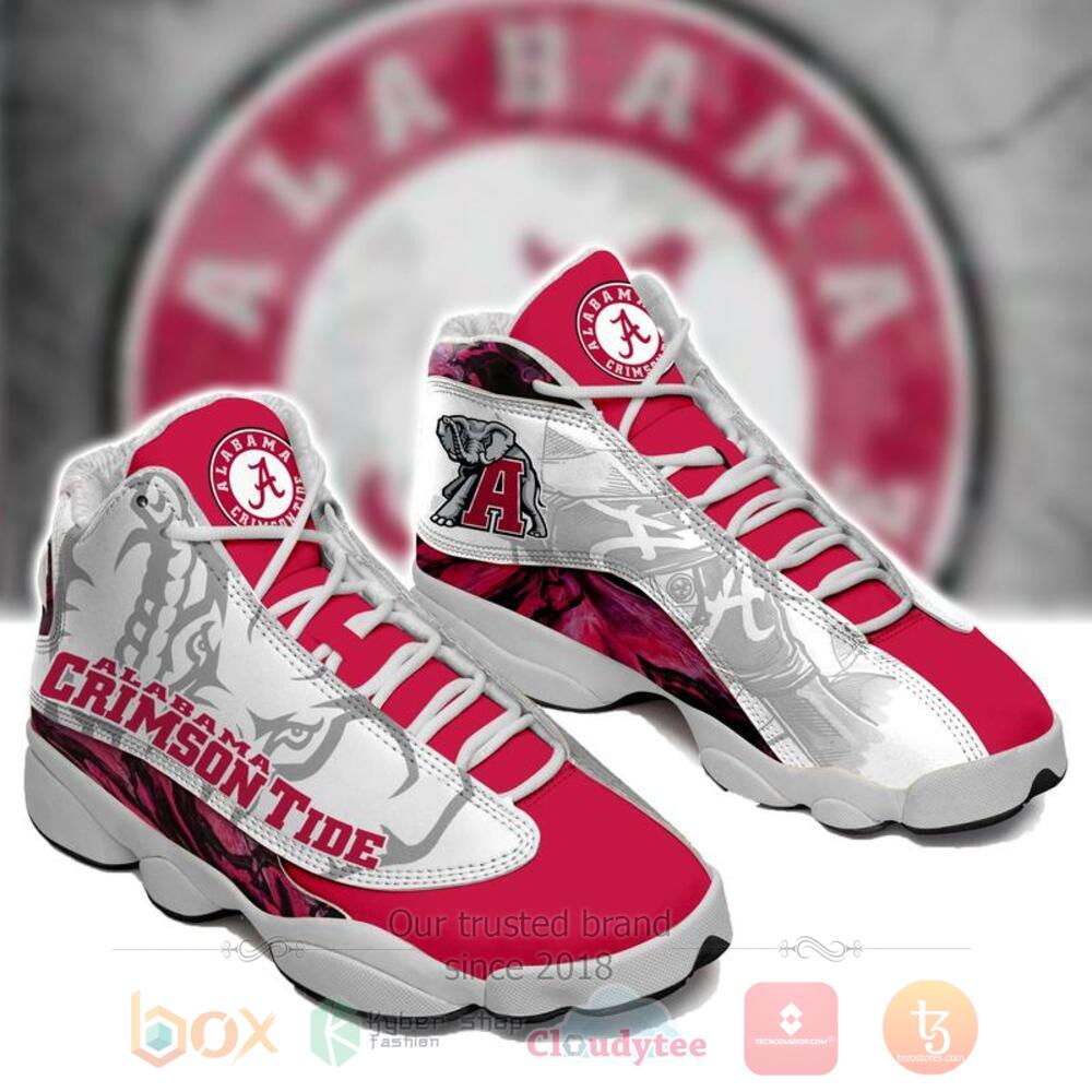 Alabama Crimson Tide Red White Air Jordan 13 Shoes Alabama Crimson Tide Red White Air Jordan 13 Shoes