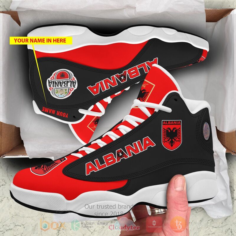 Albania Personalized Red Black Air Jordan 13 Shoes Albania Personalized Red Black Air Jordan 13 Shoes