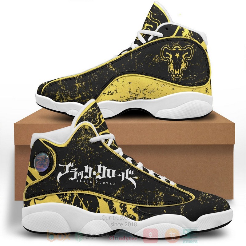 Anime Black Clover Bulls Air Jordan 13 Shoes Anime Black Clover Bulls Air Jordan 13 Shoes