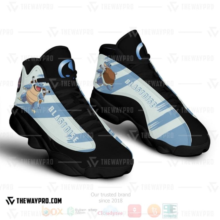 Anime-Pokemon-Blastoise-Custom-Air-Jordan-13-Shoes-1