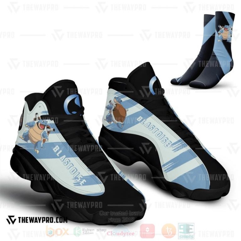 Anime-Pokemon-Blastoise-Custom-Air-Jordan-13-Shoes-2