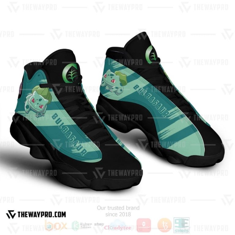 Anime-Pokemon-Bulbasaur-Custom-Air-Jordan-13-Shoes-3