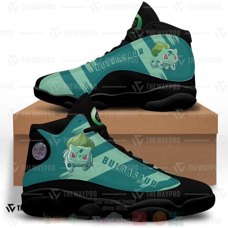 Anime Pokemon Bulbasaur Custom Air Jordan 13 Shoes Anime Pokemon Bulbasaur Custom Air Jordan 13 Shoes