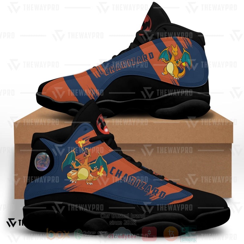 Anime Pokemon Charizard Custom Air Jordan 13 Shoes Anime Pokemon Charizard Custom Air Jordan 13 Shoes