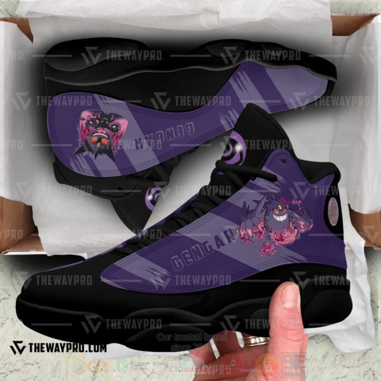 Anime-Pokemon-Gengar-Custom-Air-Jordan-13-Shoes-1