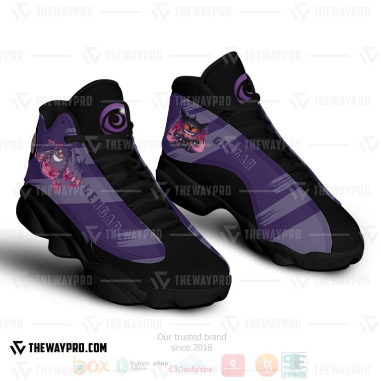 Anime-Pokemon-Gengar-Custom-Air-Jordan-13-Shoes-3