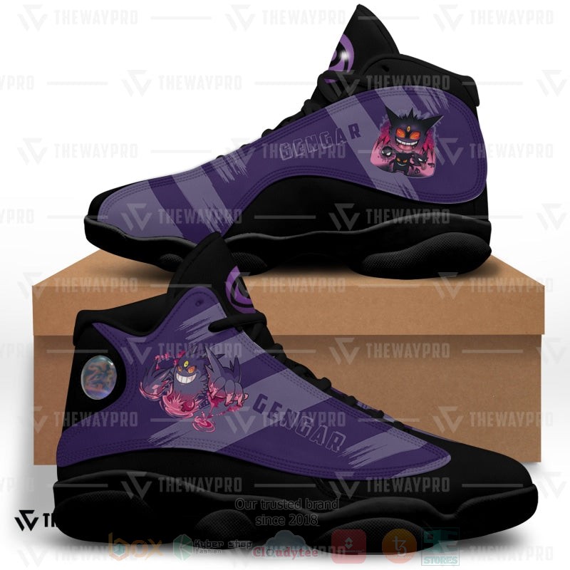 Anime Pokemon Gengar Custom Air Jordan 13 Shoes Anime Pokemon Gengar Custom Air Jordan 13 Shoes