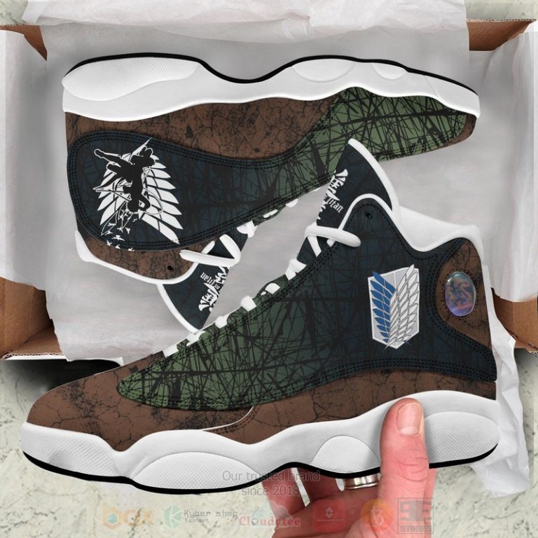 Anime-Scouting-Legion-Attack-On-Titan-Air-Jordan-13-Shoes-1