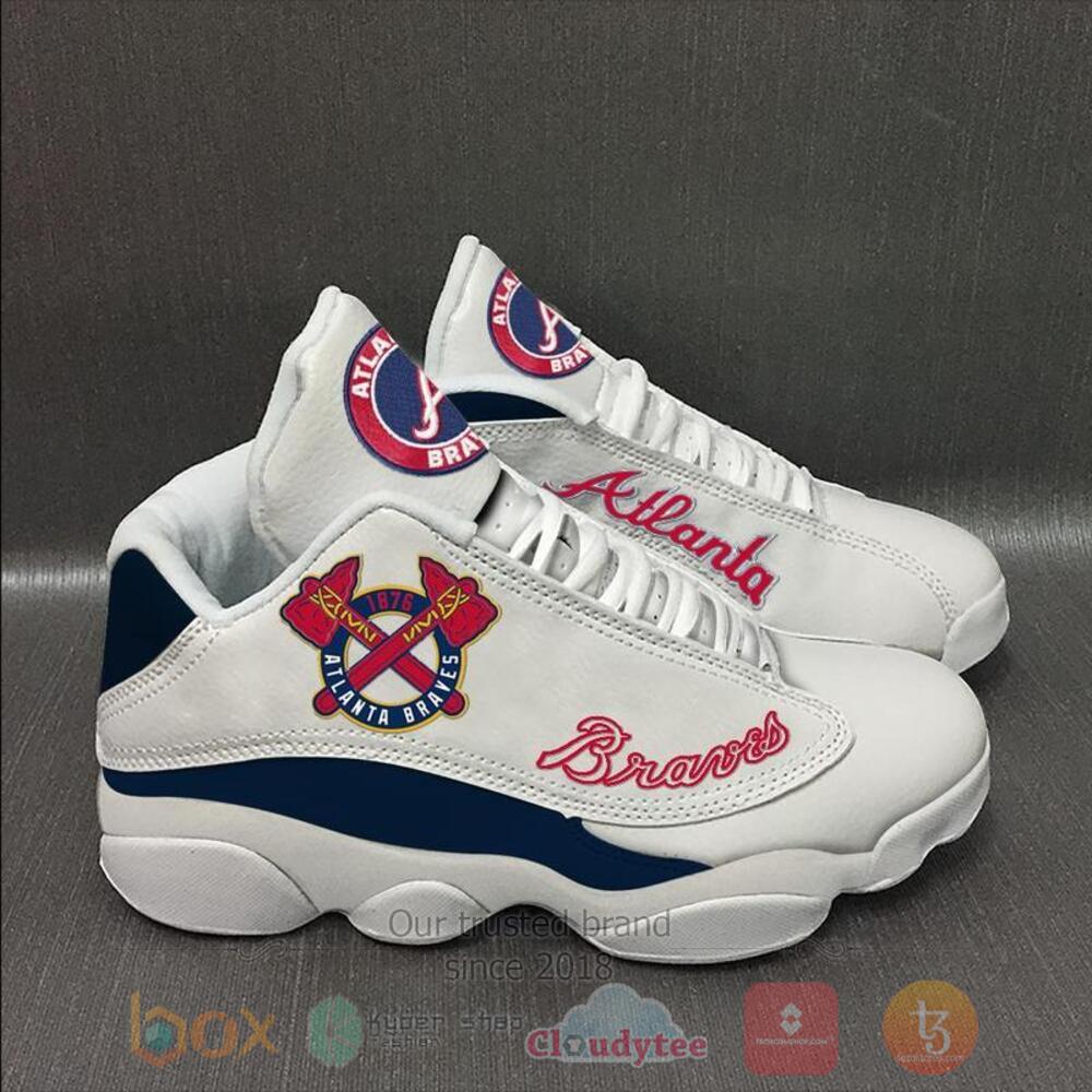 Atlanta Braves Mlb White Air Jordan 13 Shoes Atlanta Braves Mlb White Air Jordan 13 Shoes