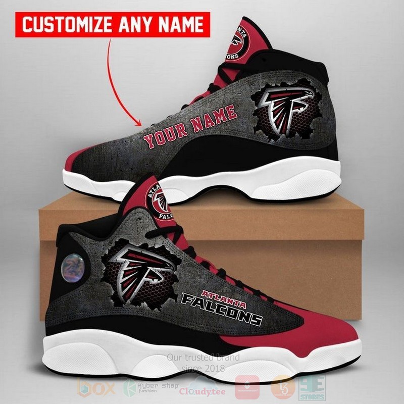 Atlanta Falcons Nfl Custom Name Air Jordan 13 Shoes 2 Atlanta Falcons Nfl Custom Name Air Jordan 13 Shoes 2